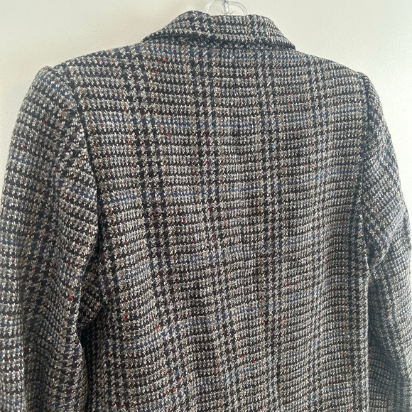 Vintage Daks Wool Silk Houndstooth Oversized Blazer Size Medium - Picture 11 of 15